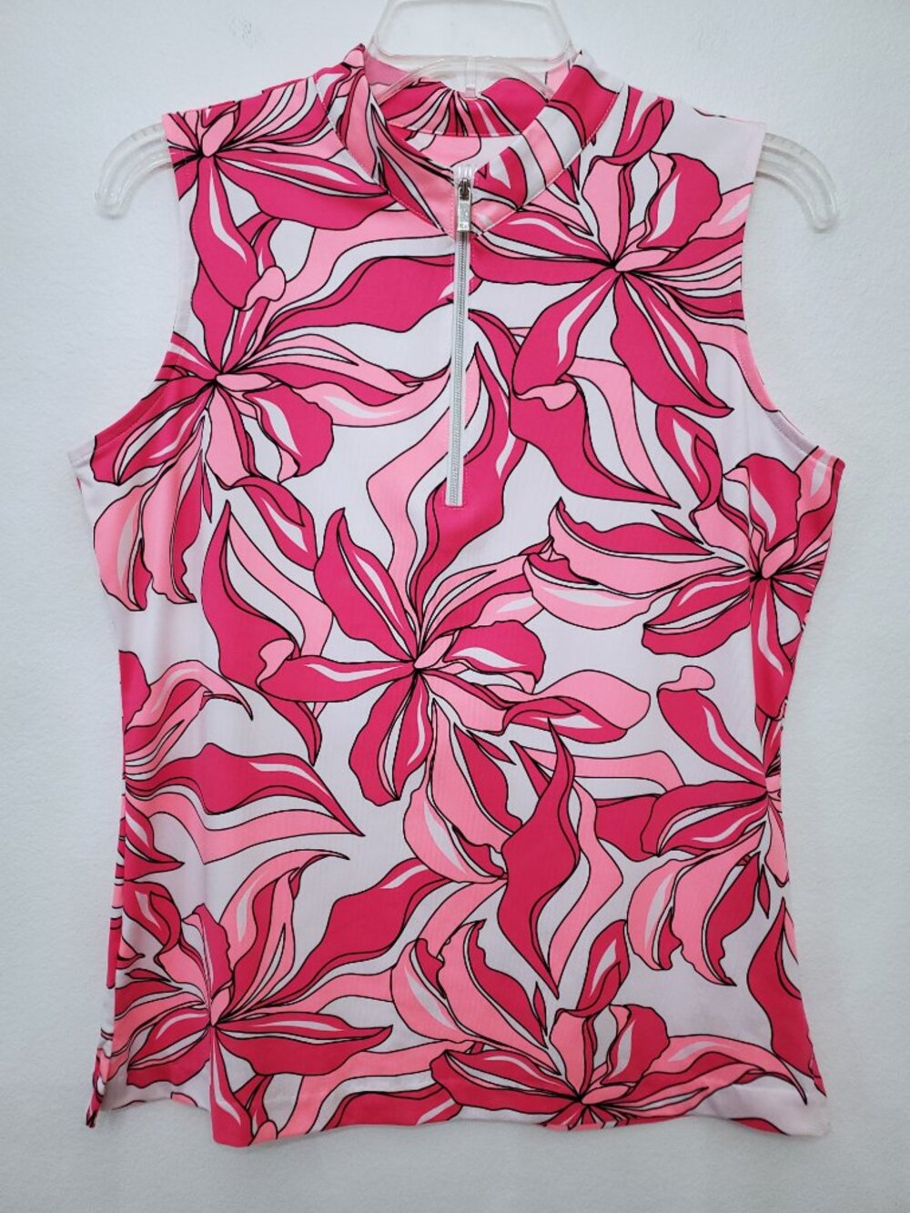 Tail Activewear Floral Sleeveless Tennis Pickleball Golf Sporty Top Size Medium